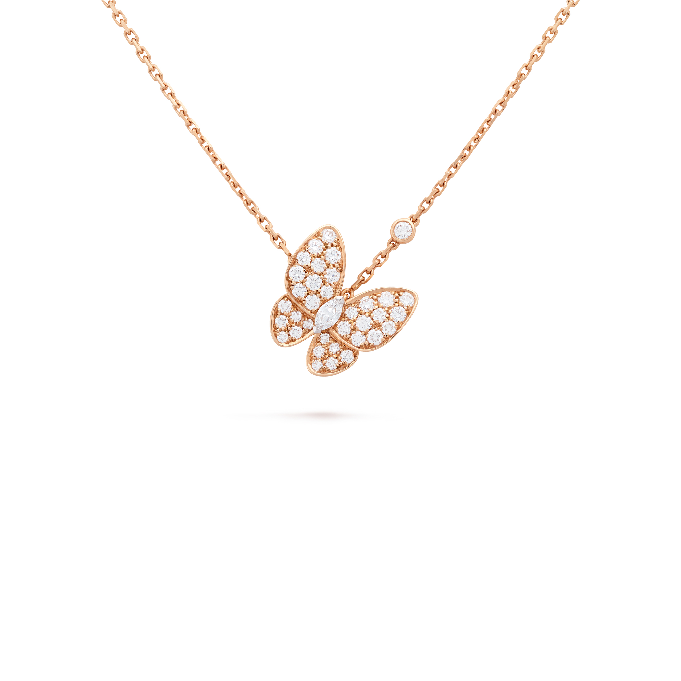 V*N CL*F arpels two butterfly pendant vcaro3f500
